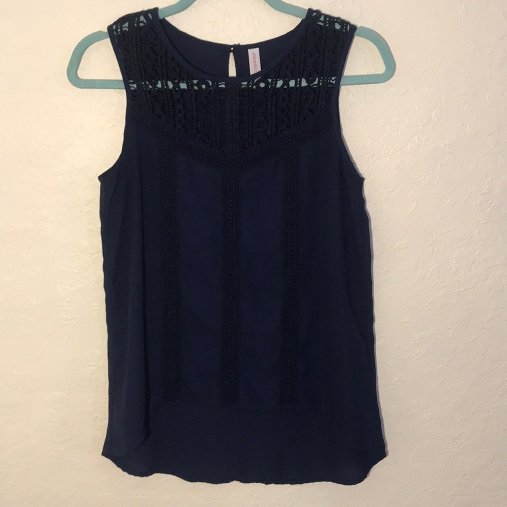 Navy blue blouse